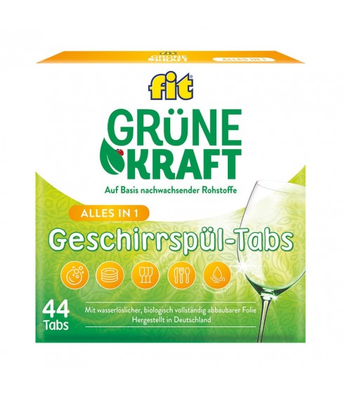 Fit GrüneKraft All in One tabletki do zmywarki 44 szt.