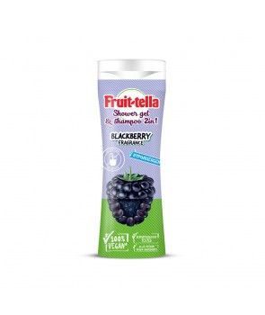 Fruittella żel pod prysznic i szampon do włosów 2w1 300 ml jeżyna