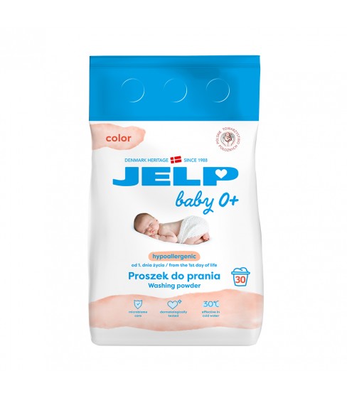 JELP Baby 0+ Proszek do prania 2,25 kg do koloru 30WL