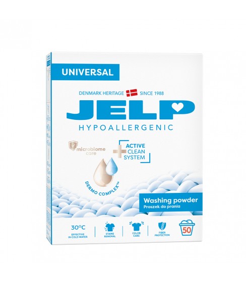 JELP Hypoallergenic Proszek do prania 3 kg universal karton 50WL