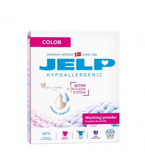 JELP Hypoallergenic Proszek do prania 3 kg color karton 50WL