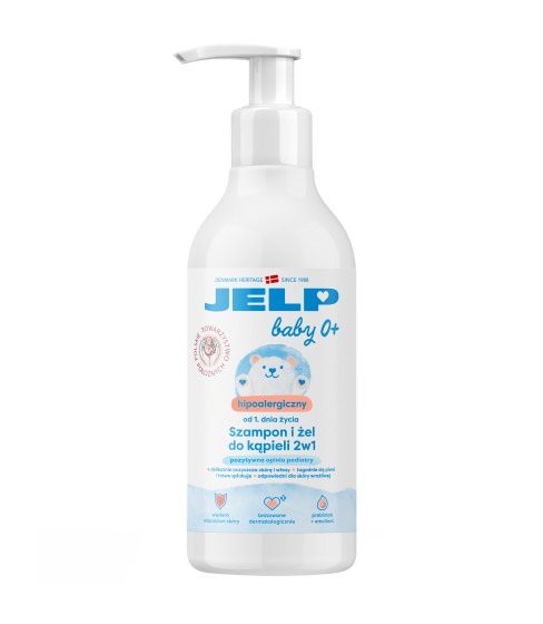 JELP Baby 0+ Żel pod prysznic i Szampon 2w1 400ml