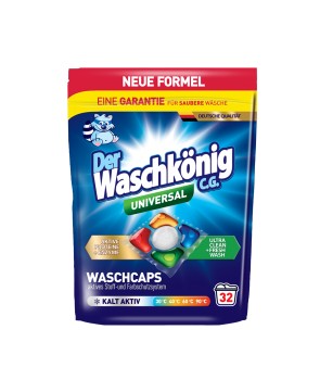 Der Waschkönig Kapsułki żelowo - proszkowe 5-komorowe Waschkonig Universal 32szt x 19g NEW