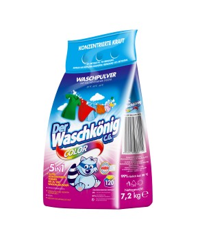 Der Waschkonig Niemiecki proszek do prania kolorów 7,2 kg na 120 prań