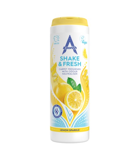 Astonish Shake & Fresh proszek do czyszczenia dywanów 350 g Lemon