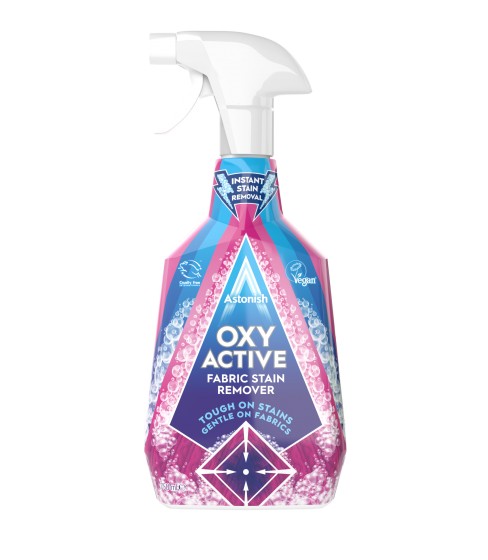 Astonish Oxy Active odplamiacz do tkanin Pink Blossom 750 ml