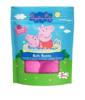 Świnka Peppa kule musujące do kąpieli 5x50g - DISPLAY 12 op.