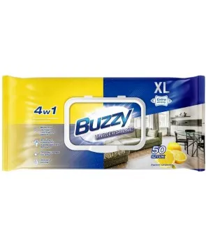 Buzzy Uniwersalne Chusteczki Nawilżone do Czyszczenia 50 szt.