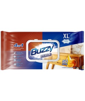 Buzzy Chusteczki Nawilżone do Czyszczenia mebli 50 szt.