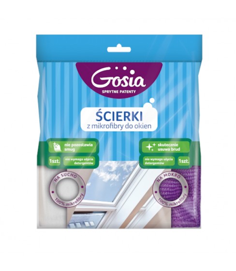 Gosia ścierki z mikrofibry do mycia okien