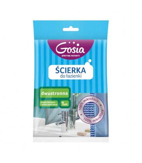 Gosia ścierka dwustronna z mikrofibry do łazienki
