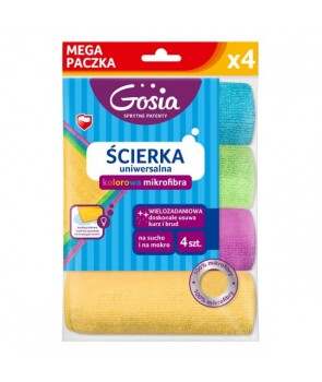Ściereczki z mikrofibry uniwersalne multipack GOSIA 4szt.