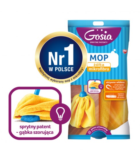 Gosia wkład do mopa żółta mikrofibra