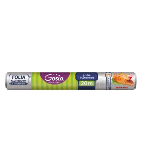 Gosia folia aluminiowa z tłoczeniem na rolce 20m