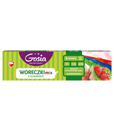 Gosia woreczki z suwakiem MIX 12 szt.