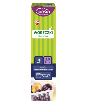 Gosia Woreczki strunowe 2,5L 15szt.