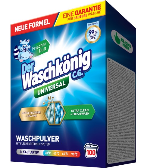 Proszek do prania Der Waschkönig C.G. Universal 6 kg - 100 WL