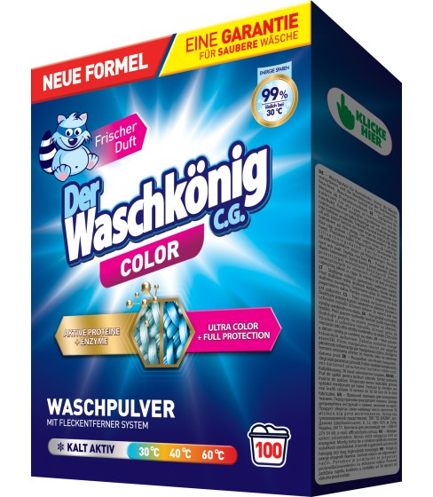 Proszek do prania Der Waschkönig C.G. Color 6 kg - 100 WL