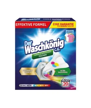 Der Waschkönig chusteczki pochłaniające kolory 20 sztuk