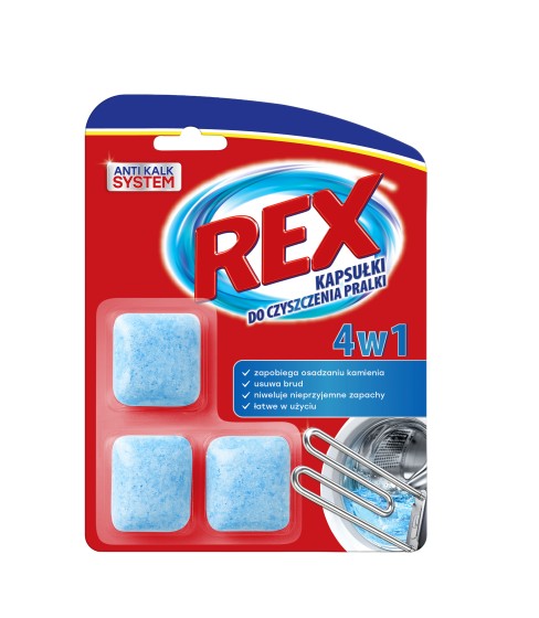 REX czyścik do pralki 3x18g