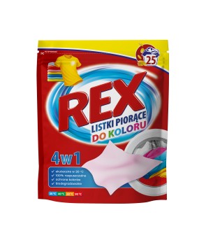 REX Listki do prania kolorów 4w1 Active System 25 szt.