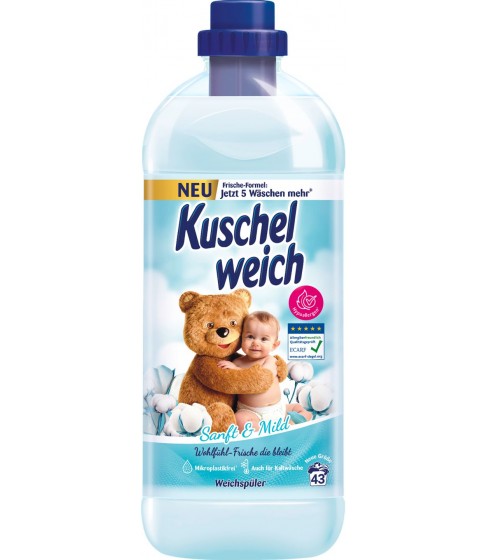 Kuschelweich płyn do płukania Sanft&Mild 1l 38 płukań